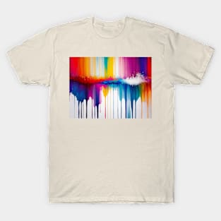 Abstract Rainbow Promptography T-Shirt